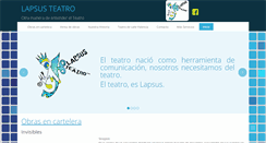 Desktop Screenshot of lapsusteatro.com